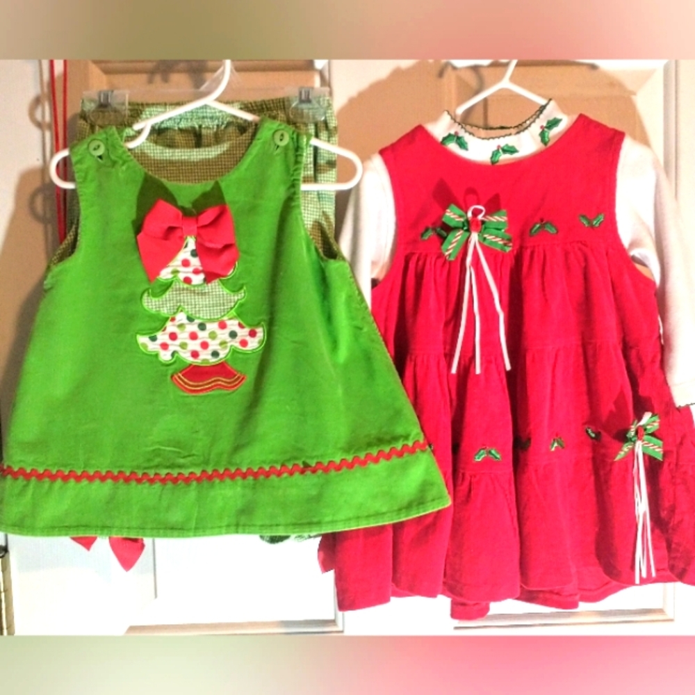 Vintage Christmas & Reversible Sets - 24mth & 2T - Precious!